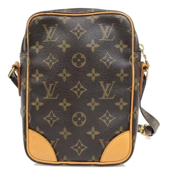 LOUIS VUITTON Danube Shoulder Bag Monogram Leather Brown France M45266 62EE085 - Picture 10 of 14